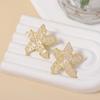European and American Exaggerated Simple Oil Dripping Creative Flower Starfish Earrings, Fashionable and Versatile Personalized Trend Earrings