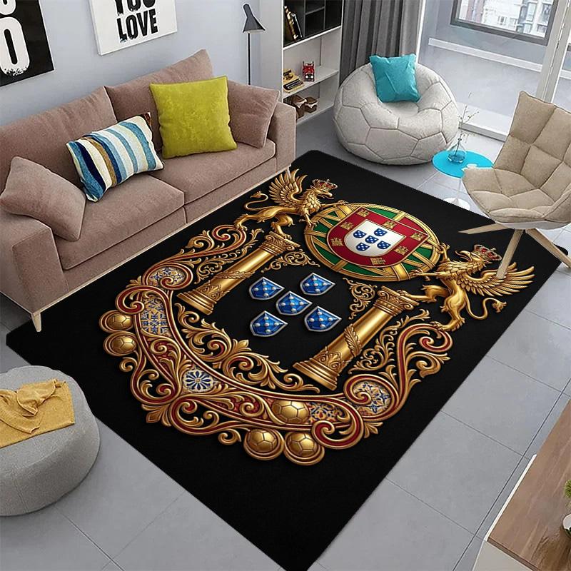 Royal Heraldry Ornate Design carpet printing Home Decor Christmas gifts Dormitory decoration Fashion