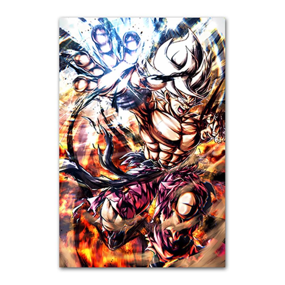 Japanese Modern Anime Retro Dragon Ball Poster Goku Gohan Vegeta Piccolo Friza Canvas Painting Print Wall Art Children Gift