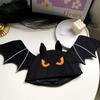 Halloween Cute Black Bat Plush Hat with Big Wings for Cosplay & Photos