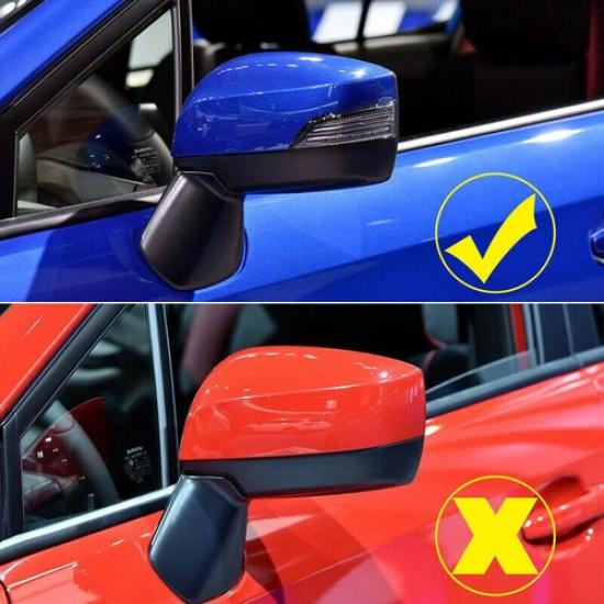 Right Side Rear View Mirror Cover Cap Black for Subaru Impreza Forester 2012-18