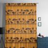 African Ethnic Lion Elephant Giraffe Tree Tulle Sheer Curtains for Living Room Bedroom Kitchen Decoration Voile Organza Curtains