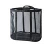 Portable Foldable Wall-Mounted Laundry Basket: Large Capacity Mesh Storage for Bathroom and Toilet.