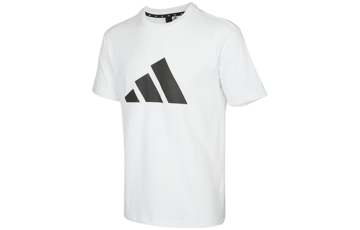 

Adidas T Shirts Men s White Crew Neck Moderate Straight Fit H46558 XXL