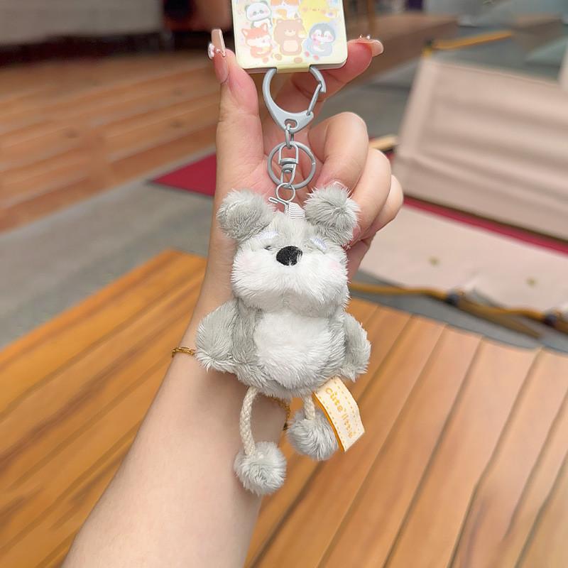 Duck Rabbit Penguin Bear Plush Animal Keychain Backpack Pendant Gift Decoration