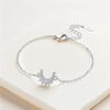 S925 Silver Sparkling Moon Bracelet Chain Link Women Bracelet Jewelry Party Trendy Anniversary Gifts