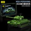 Militär US Army M26 Pershing M4 Sherman mittlerer Panzer Bausteine Schwerer Panzer mit Besatzung Soldaten Steine Spielzeug für Erwachsene Geschenk