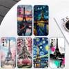 RP54 Torre Eiffel di Parigi Custodia Trasparente per Telefono per Samsung Galaxy A04 A04S A14 A23 A34 A54 M23 M33 M52 M53