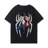 Spider-Man Parallel Universe Little Black Spider-Man Miles Movie Animation Summer Men's Y2K T-Shirt