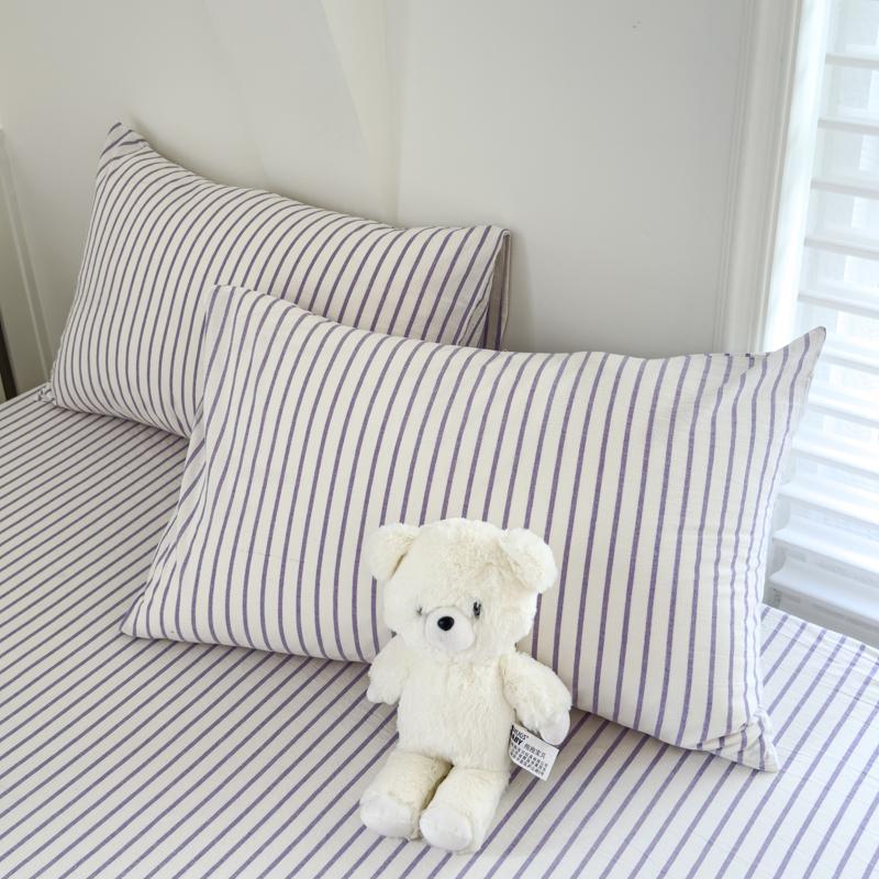 2pcs Pillowcase 100% Cotton Pillow Cover Stripe Style Pillowsham 48x74cm Pillow Case Home Bed Soft Pillowslip Fundas De Almohada