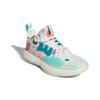 New Adidas Harden Vol.5 Slip Resistant Anti Kick Low Top Children's Basketball Shoes White Green Red Teenagers FZ5454