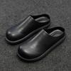 Fashion 2025 Summer Shoes Men Sandals Thick Sole Casual Non-slip Summer Holiday Male Footwear Black Khaki D484