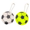 Bellarino Reflective Key Chain, Reflector, Keychain Set, Soccer Ball, Fluorescent, Children, Safe, Set of 2, White + Yellow
