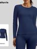 Autumn Slim Fit Bare Feel Sports Yoga Long Sleeve Pilates Fitness Top