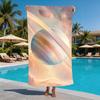 Dreamy Pink Cloud Saturn Planet Beach Towel Quick Dry Sand Free Space Galaxy Towel for Swimming Pool Beach Travel Yoga