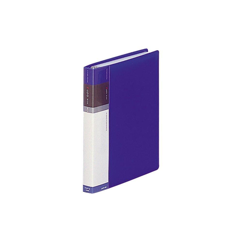 LIHIT LAB Clear File Lupo Wide, Interchangeable, A5, 20 Holes, 30 Pockets, Blue, N-4611-8 (Pack of 3)