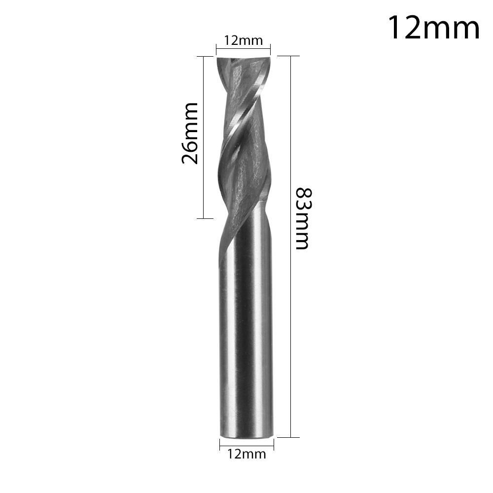 1/5pcs High Quality 1-12mm Machine Tool Wood-Cutter Tools CNC Straight Shank Milling Cutters Mill Cutter Woodworking Drill Bits