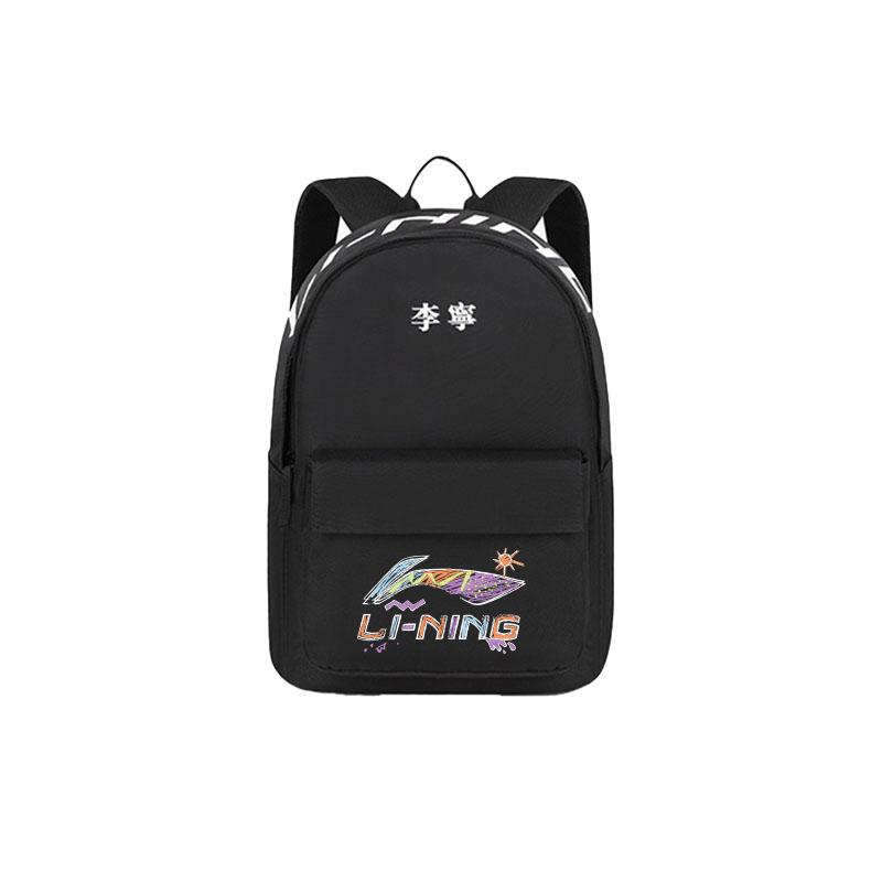 New LiNing Polyester Backpack Unisex Black ABSU549-5