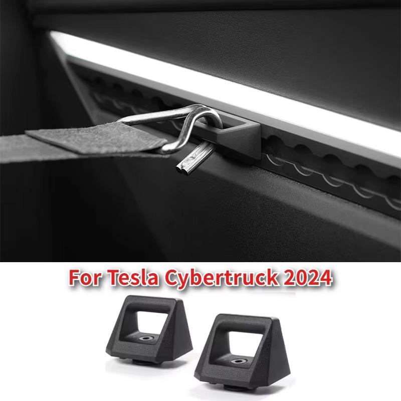 For Tesla Cybertruck 2025 Rear Bucket L-shaped Multifunctional  Energy Track Hook Pair Car Track Equipment Accessories 2PCS New