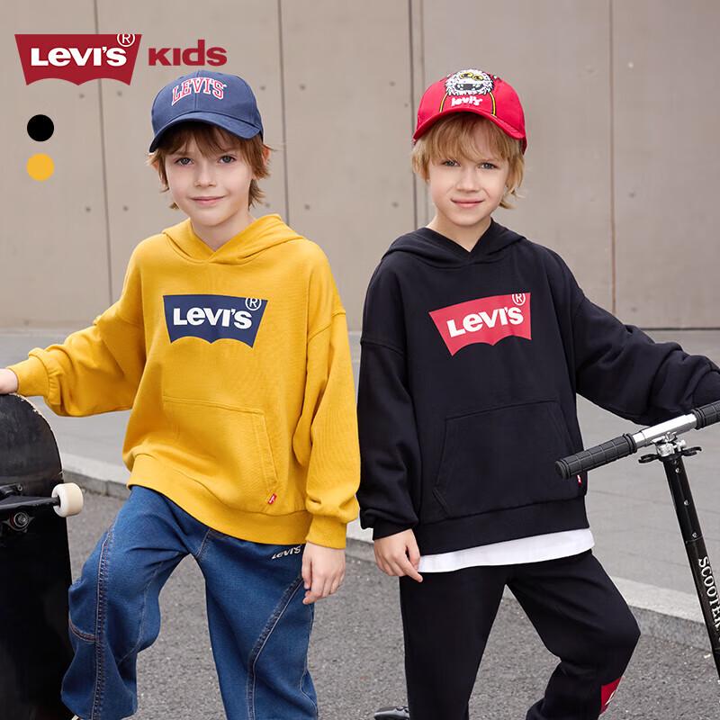 Levi s Kids  Unisex Hooded Long Sleeve Sweatshirt S