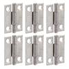 10 Stück 1 Zoll Scharniere 304 Edelstahl 4 Loch Klappbare Einlassscharniere für Marine-Boxen Schranktür
