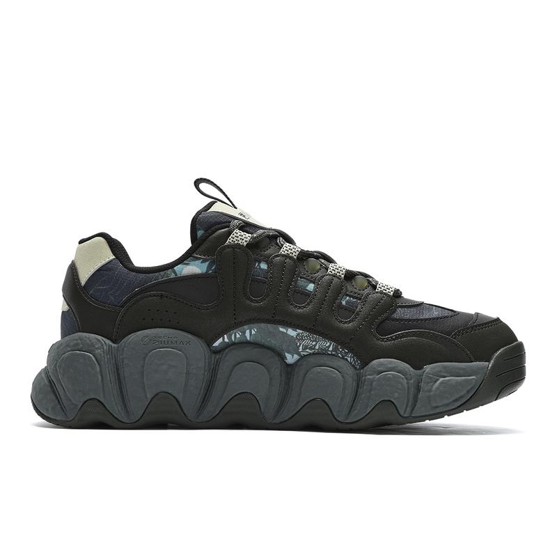 Fila Croissant Comfortable Versatile Durable Low-Top Running Shoes Men Sneaker Black Green F12M441121FRB