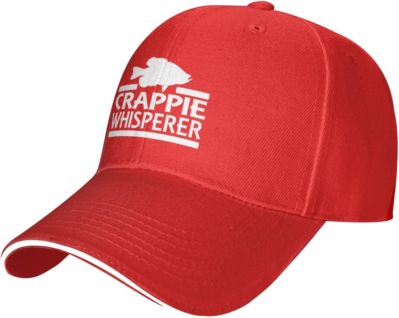 Crappie Fish Whisperer Hat Adult Unisex Adjustable Baseball Cap for Unisex Women Adjustable