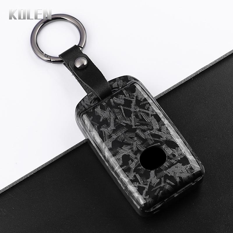 ABS Carbon Fiber Style Car Key Case Cover For Mazda 3 Alexa CX30 CX-4 CX5 CX-5 CX8 CX-8 CX-30 CX9 CX-9 Protected Fob Accessories