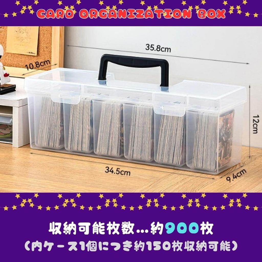 Solvanta Storage Box for Pokemon Clear Top Loader Holds 900 Wide x Deep x 12cm High Cards, Case, Storage, Cards, 35.8cm 10.8cm