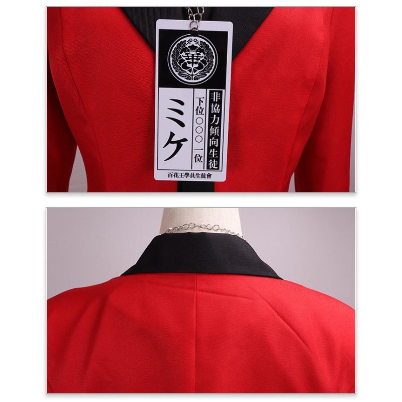 Kakegurui Yumeko Jabami Cosplay Kostüm Schuluniform Performance Anzug
