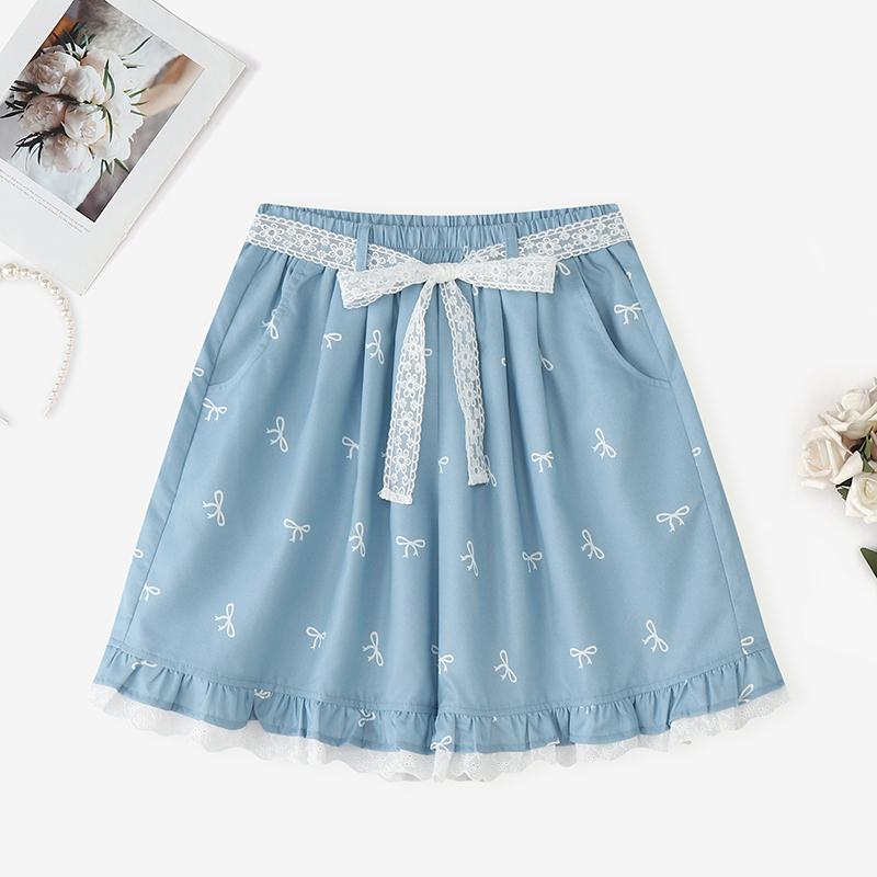 

ZANZEA Женские повседневные шорты с эластичной талией, свободные, летние, с принтом S синий