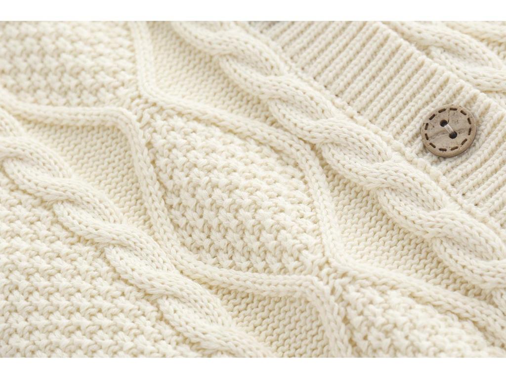 Wool Knitted Baby Onesie with Fleece Lining - Winter Crawling Suit for 100-Day or First Birthday