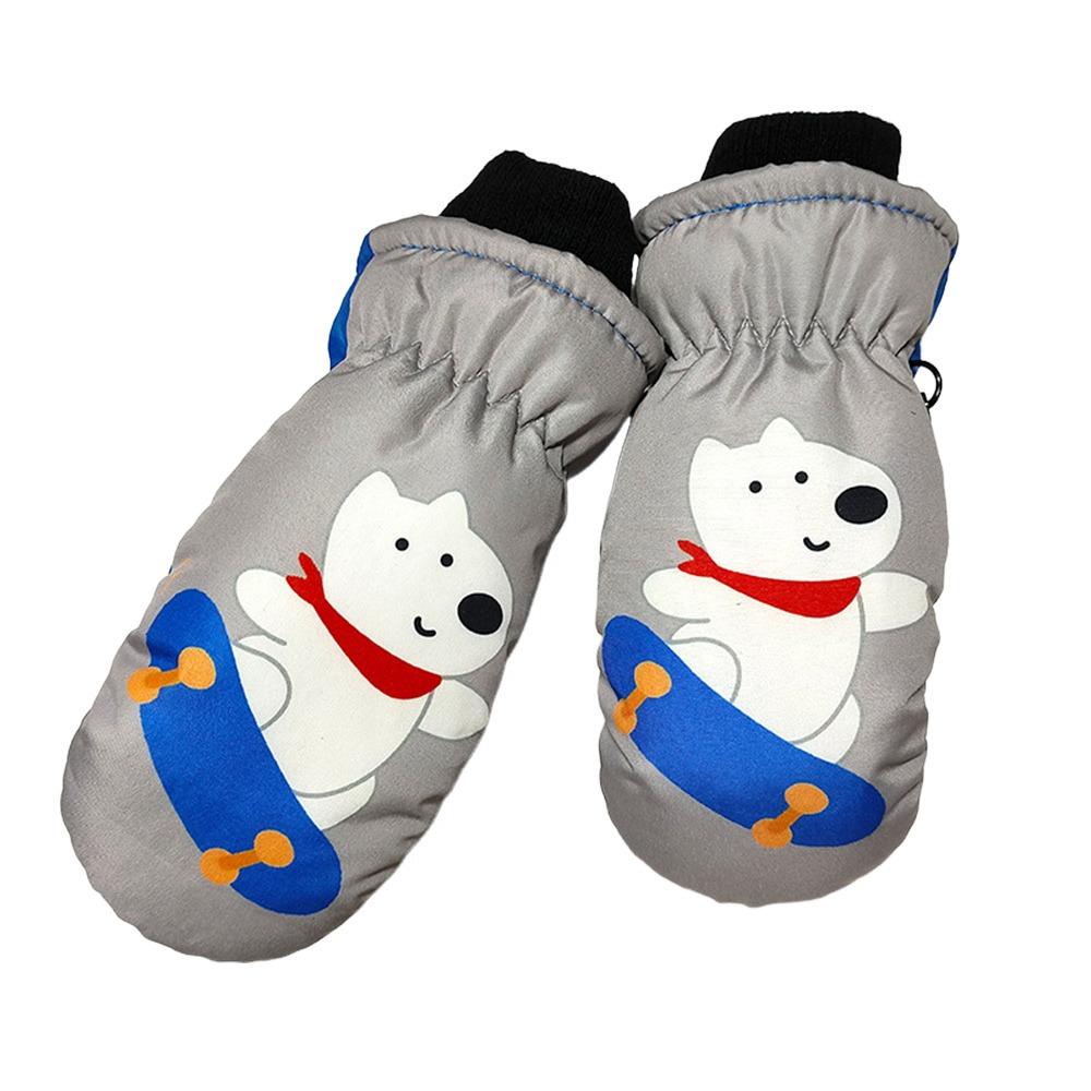 Warm Snow Gloves Non-slip Kids Winter Mittens Fashion Children Ski Gloves  Children Kids