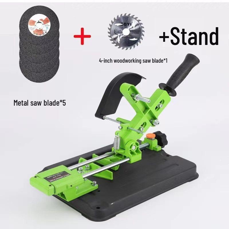 Universal Lever-Type Angle Grinder Stand & Polishing Table - Compact Cutting Machine Holder