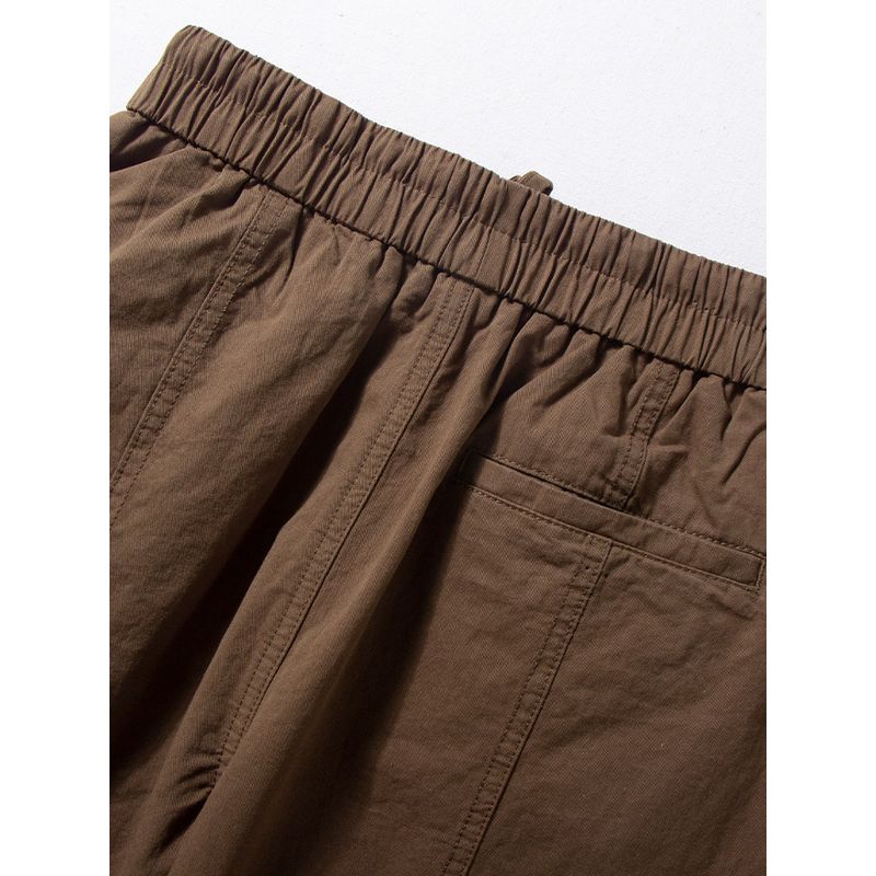 Men's Casual Pants Spring and Autumn New Style Simple Versatile Pure Cotton Pants Japanese Trendy Brand Loose Straight Wide-Leg Pants