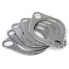 20x 2.5 Inch/63mm Universal Engine Exhaust Pipe Gasket With Two Holes Repairing Parts Rustproof Reliable Sealing Car Accessories