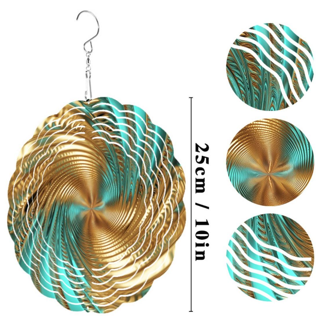 

Металлический ветряной спиннер, Элегантная прихоть для садового и патио-искусства, Идеально подходит для Хэллоуина, Рождества, Дня благодарения и многого другого, Наружный декор