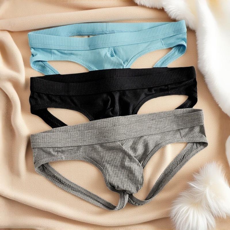 Men's Summer Taste Thread Exposed Hip Breathable Thong Underwear