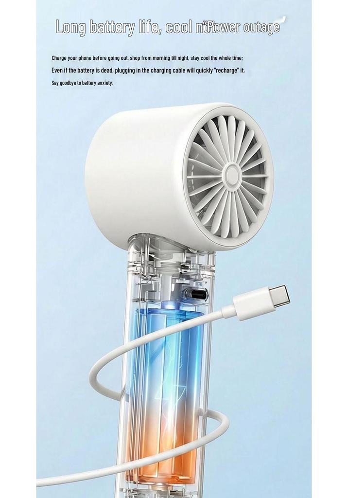 Portable Mini USB Rechargeable Handheld Cooling Fan for Home and Outdoor Use