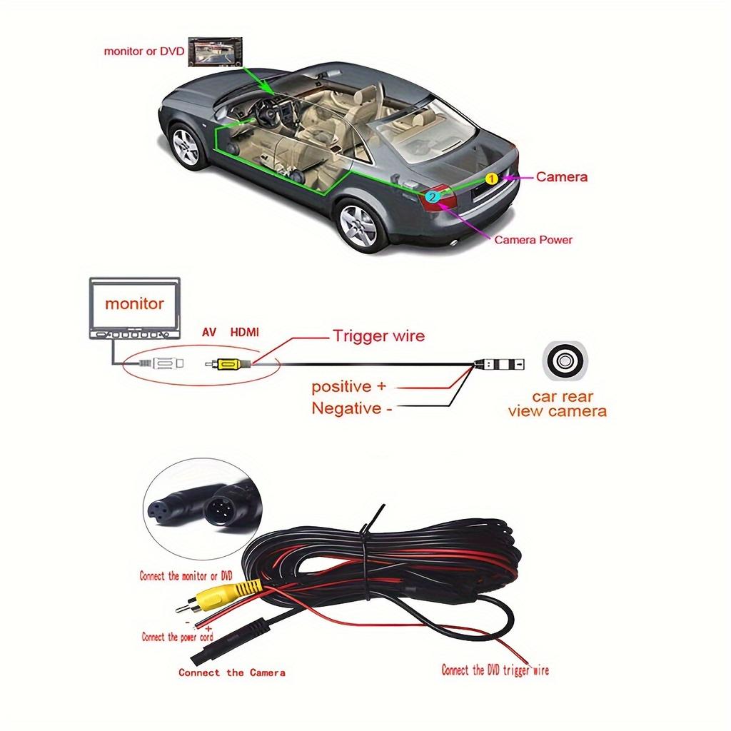 Backup Camera with Monitor Back up Camera System for Car Reverse Camera Rear View with 4.3in Monitor Safe Parking