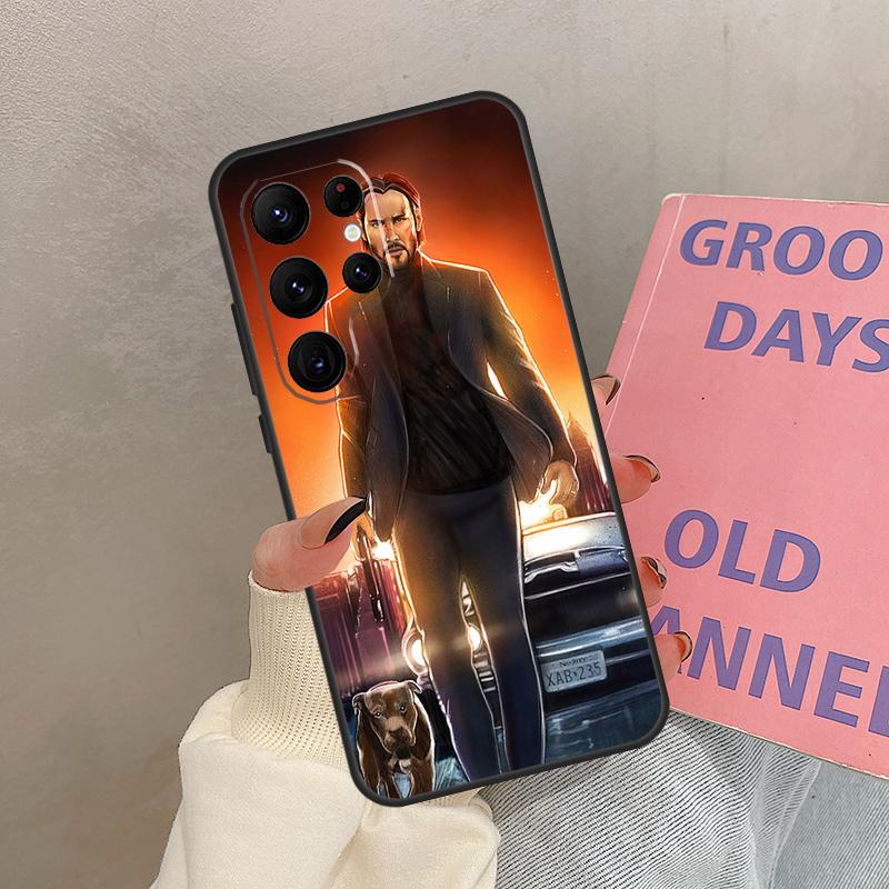 

John Wick Case For Samsung Galaxy S25 Ultra S20 S21 S22 S24 S23 Ultra S9 S10 Plus S25 FE Cover Coque Galaxy S10