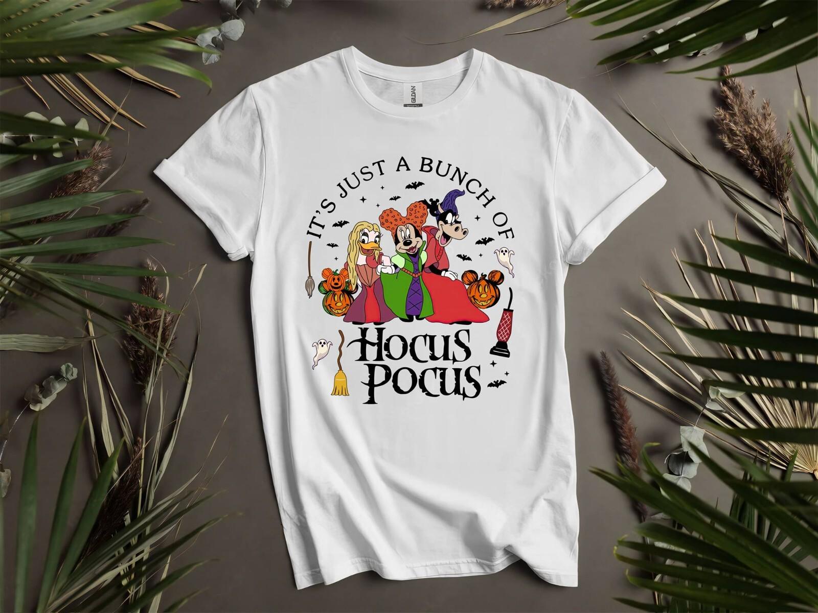 Hocus Pocus Minnie Friends HalloweenT-shirt T shirt Men Women Unisex Tshirt I125 XL