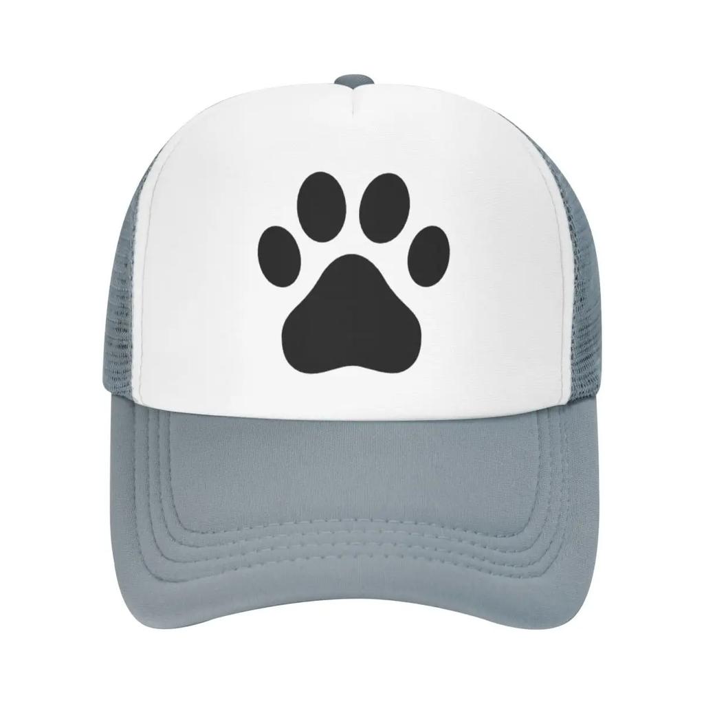 Custom Cool Dog Paw Pattern Baseball Cap Hip Hop Unisex Womens Adjustable Pet Lover Trucker Hat Summer Personalized Dad Hat