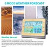 Funk Wireless  ,  , Outdoor Indoor with 6\  LED Brightness Color Display Temperature   Humidity Forecast