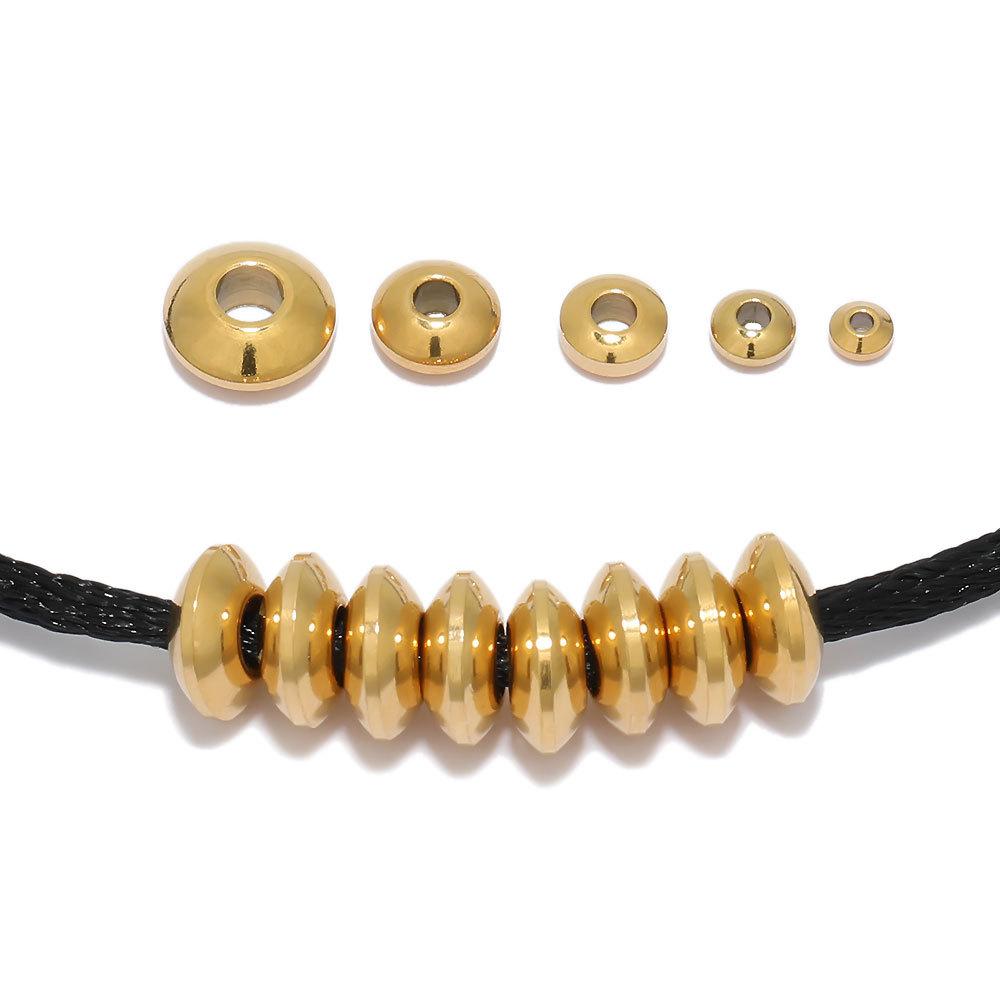 Hongtong AC-359 Stainless Steel DIY Jewelry Spacer 18K Gold Plated Spacer for Making Jewelry Findings & Components