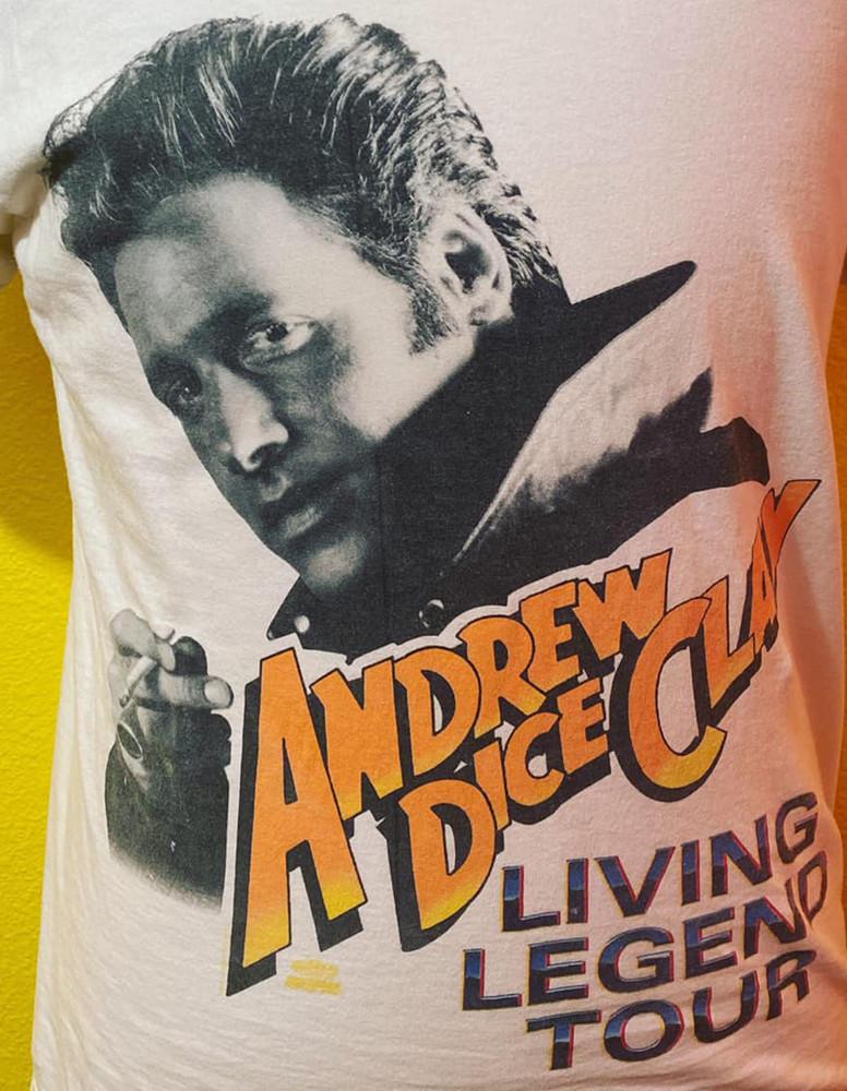 Andrew Dice Clay Living Legend T Shirt White Unisex  Size S-4XL DO308 Unisex T-Shirt XXXXL