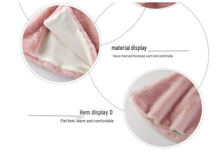 Children's Windproof Fleece Cape Shawl – Thickened Autumn/Winter Outerwear