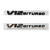 Für Mercedes Benz V12 BITURBO Symbole S63L S65L S63L S65L CL63 CL65 G65 GL65 GL63 AMG V12 BITURBO Embleme Plaketten ZB1
