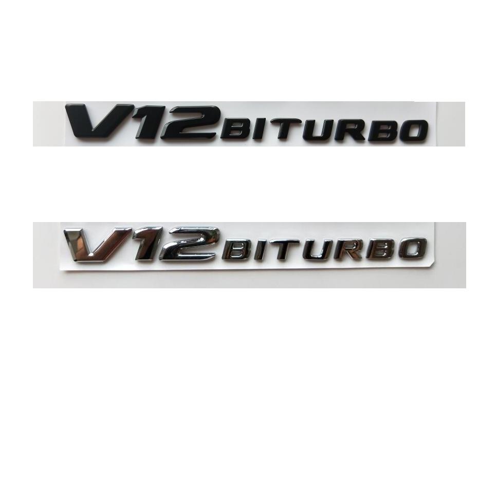 Für Mercedes Benz V12 BITURBO Symbole S63L S65L S63L S65L CL63 CL65 G65 GL65 GL63 AMG V12 BITURBO Embleme Plaketten ZB1