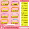 Back-to-School Name Tag Stickers & Lanyard Buckles for Kids' Shoes & Backpacks - Baby Name Circle